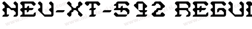 NEU-XT-S92 Regular字体转换